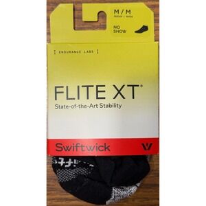 Swiftwick FLITE XT No Show‎ Socks Medium Black Endurance Labs